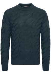 Matinique Sweter 30206829 Granatowy Regular Fit. Kolor: niebieski. Materiał: bawełna #1