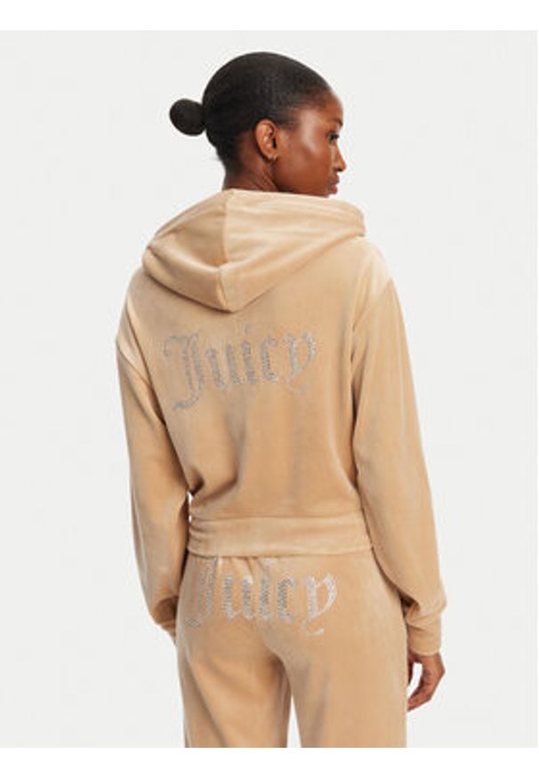 Juicy Couture Bluza Iccle JCWAS125308 Beżowy Loose Fit. Kolor: beżowy. Materiał: syntetyk