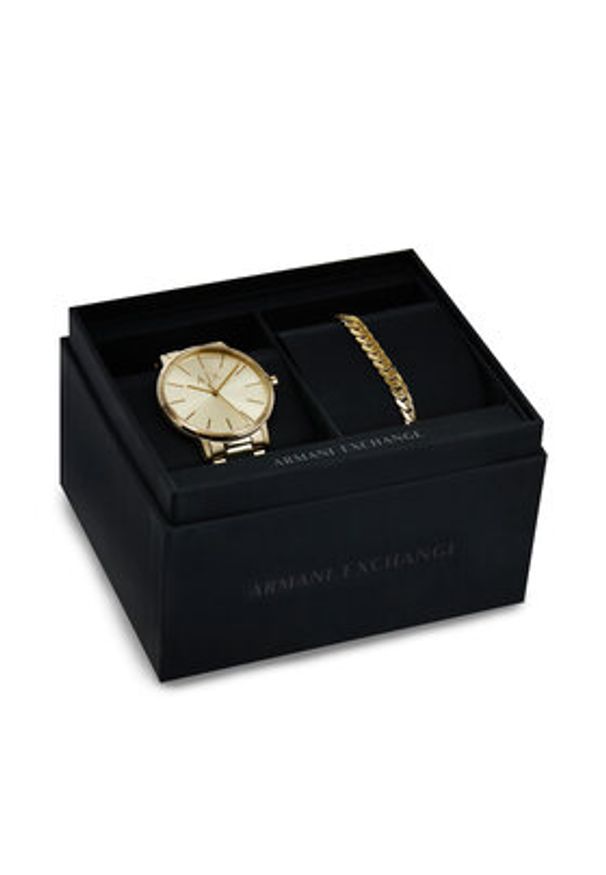 Armani Exchange Zegarek AX7144SET Złoty. Kolor: złoty