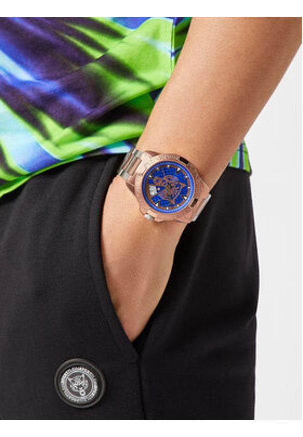 Plein Sport Zegarek Touchdown PSFBA1223 Złoty. Kolor: złoty. Styl: sportowy