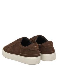 BOSS Sneakersy Gary 50552971 Brązowy. Kolor: brązowy. Materiał: skóra, zamsz