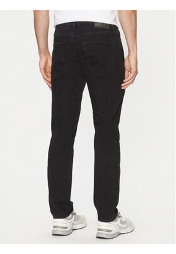 Jack & Jones - Jack&Jones Jeansy Mike 12246951 Czarny Tapered Fit. Kolor: czarny