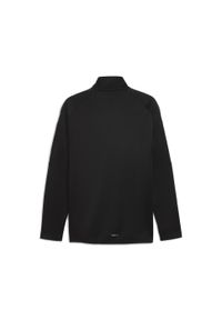 Puma - Męska treningowa kurtka na zimę KING z zamkiem 1/4 PUMA Black Gold. Kolor: czarny, wielokolorowy, żółty. Sezon: zima. Sport: bieganie, piłka nożna