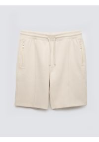 Big-Star - Szorty męskie dresowe kremowe Wladorsh 103/ Wlador 103. Kolor: kremowy. Materiał: dresówka. Wzór: nadruk, ze splotem. Sezon: lato. Styl: elegancki, klasyczny #4