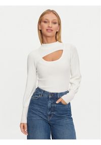 only - ONLY Golf 15331999 Biały Regular Fit. Typ kołnierza: golf. Kolor: biały. Materiał: syntetyk #1