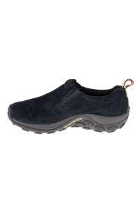 Buty do chodzenia męskie Merrell Jungle Moc. Zapięcie: bez zapięcia. Kolor: wielokolorowy, czarny. Materiał: tkanina, materiał, skóra, syntetyk. Szerokość cholewki: normalna. Sport: turystyka piesza