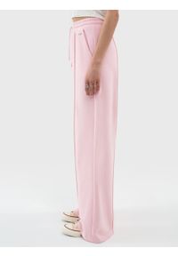Big-Star - Spodnie damskie dresowe z szeroką nogawką różowe Abierto 600/ Chitasana 600. Kolor: różowy. Materiał: dresówka