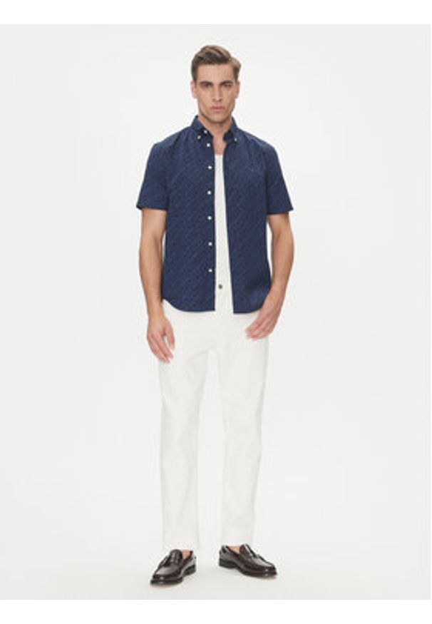 TOMMY HILFIGER - Tommy Hilfiger Koszula MW0MW38954 Granatowy Regular Fit. Kolor: niebieski. Materiał: bawełna