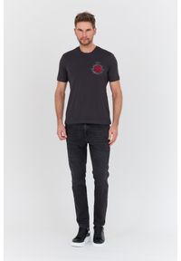 Aeronautica Militare - AERONAUTICA MILITARE Szary bawełniany męski t-shirt M.C., Rozmiar XXL. Kolor: szary. Materiał: bawełna
