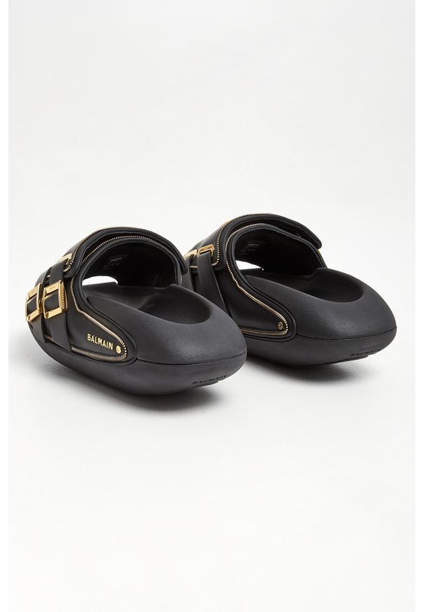 Balmain - Klapki męskie skórzane BALMAIN. Materiał: skóra