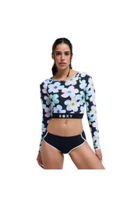 Roxy - Rashguard damski ROXY ACTIVE. Kolor: czarny. Materiał: tkanina, poliamid, elastan. Długość: krótkie #1