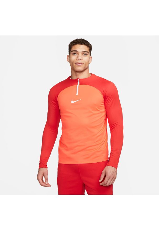 Bluza treningowa męska Nike Drifit Academy. Kolor: czerwony, pomarańczowy, wielokolorowy