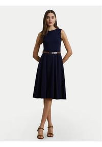 Lauren Ralph Lauren - LAUREN RALPH LAUREN Sukienka koktajlowa 200973402001 Granatowy Regular Fit. Kolor: niebieski. Materiał: wiskoza. Styl: wizytowy #1