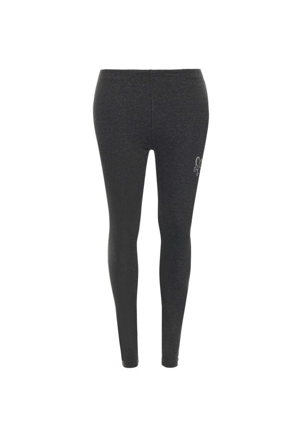 ELEVN - Damskie legginsy Athl.DPT dopasowane, szaro-zielone. Kolor: zielony. Materiał: bawełna. Sport: fitness