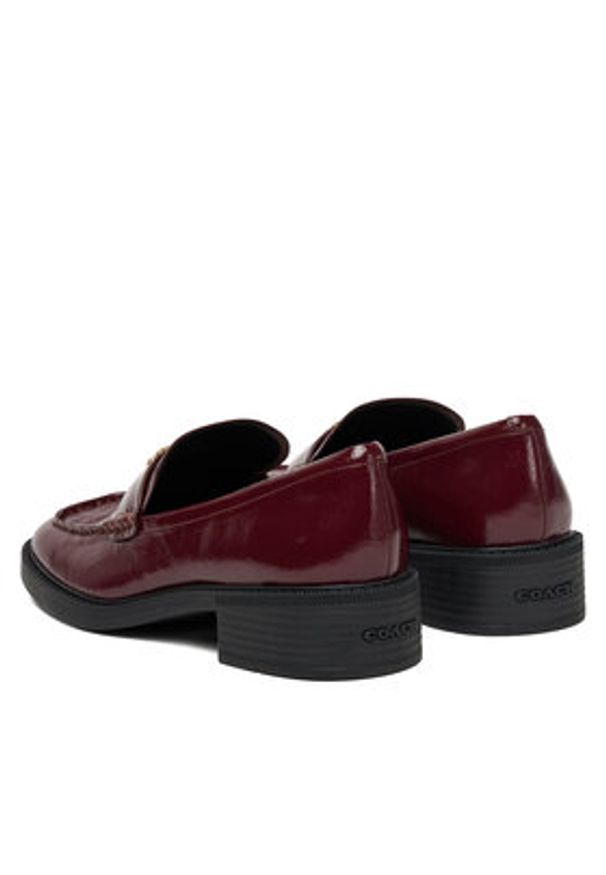Coach Loafersy CCH83 Bordowy. Kolor: czerwony. Materiał: skóra