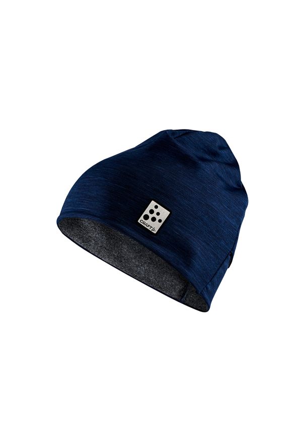 Czapka Craft microfleece ponytail. Kolor: niebieski. Materiał: mikrofibra. Sezon: zima. Styl: sportowy