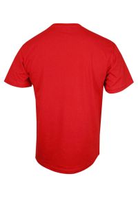 Stedman - Czerwony Bawełniany T-Shirt w Serek, Męski Bez Nadruku -STEDMAN- Koszulka, Krótki Rękaw, V-neck. Okazja: na co dzień. Typ kołnierza: dekolt w serek. Kolor: czerwony. Materiał: bawełna. Długość rękawa: krótki rękaw. Długość: krótkie. Styl: casual