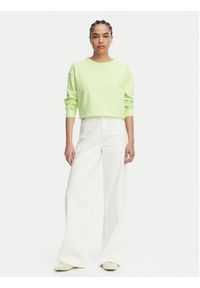 Tommy Jeans Bluza Athleisure Metallic DW0DW22996 Zielony jasny Relaxed Fit. Kolor: zielony. Materiał: bawełna #5