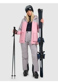 4f - 4F Kurtka narciarska membrana 8000 damska - różowa XXL. Kolor: różowy. Materiał: poliester, materiał. Sezon: zima #2