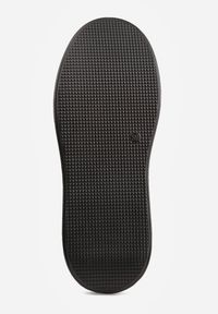 Born2be - Czarno-Beżowe Skórzane Sneakersy na Grubej Podeszwie z Geometrycznym Wzorem Rivimi. Okazja: na co dzień. Kolor: czarny. Materiał: skóra. Wzór: geometria #6