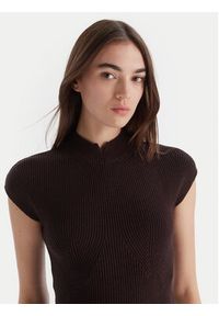 TwinSet - TWINSET Bluzka 252TT3550 Brązowy Regular Fit. Kolor: brązowy. Materiał: wiskoza