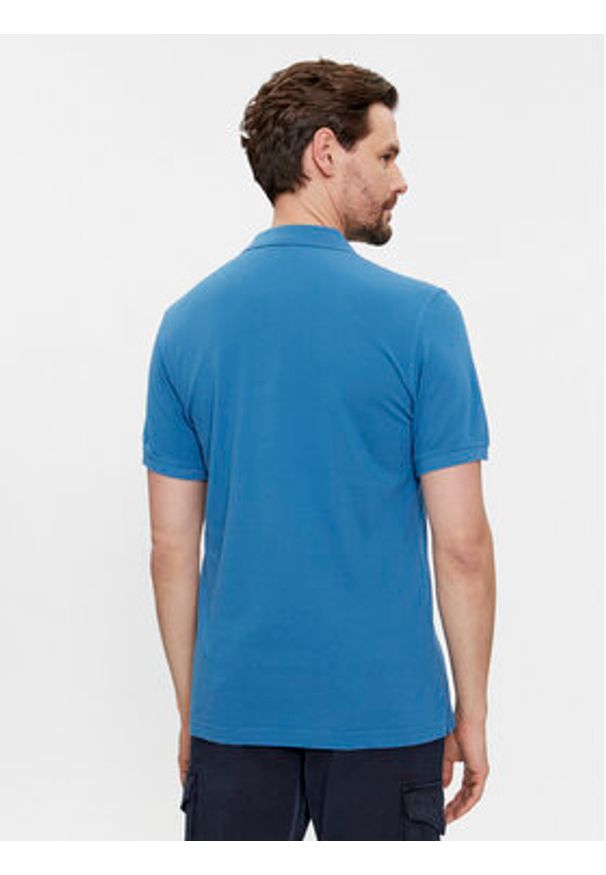 United Colors of Benetton - United Colors Of Benetton Polo 3089J3179 Niebieski Regular Fit. Typ kołnierza: polo. Kolor: niebieski. Materiał: bawełna