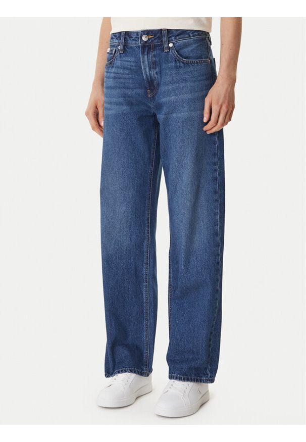 Calvin Klein Jeans Jeansy LV047F682G Niebieski Straight Fit. Kolor: niebieski