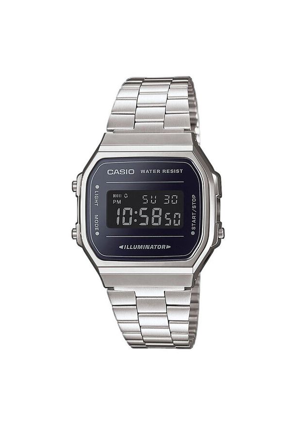 Zegarek Casio. Kolor: srebrny. Styl: vintage