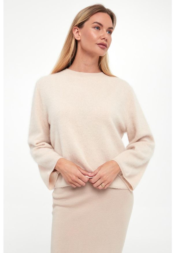 Marella - Sweter damski wełniany Nanti MARELLA MONOCHROME. Materiał: wełna