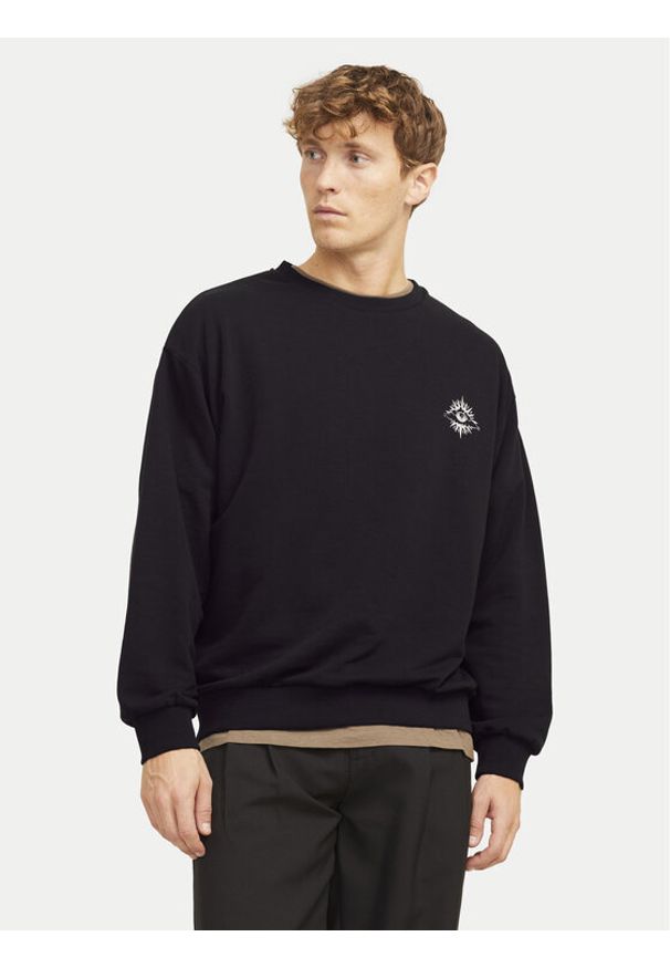 Jack & Jones Bluza Jackie 12272482 Czarny Relaxed Fit. Kolor: czarny. Materiał: syntetyk, bawełna