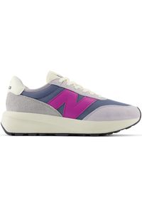 Buty unisex New Balance U370DC – fioletowe. Kolor: fioletowy. Materiał: zamsz, skóra. Szerokość cholewki: normalna. Sezon: lato