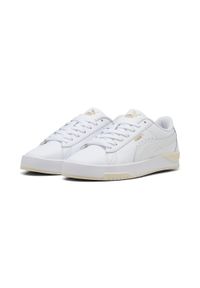 Puma - Damskie sneakersy Jada Classic PUMA White Gold Alpine Snow. Kolor: biały, żółty, wielokolorowy. Materiał: syntetyk. Szerokość cholewki: normalna. Sport: tenis #1