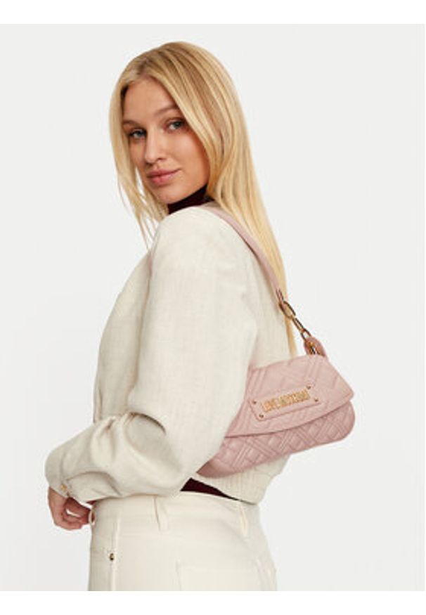 Love Moschino - LOVE MOSCHINO Torebka JC4372PP0LLA0601 Różowy. Kolor: różowy. Materiał: skórzane