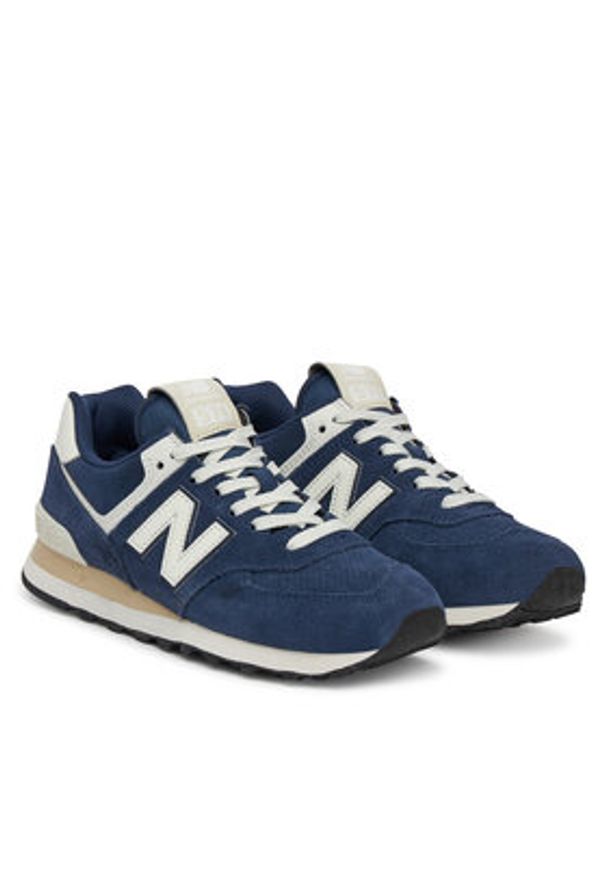 New Balance Sneakersy U574BCE Niebieski. Kolor: niebieski. Materiał: skóra, zamsz. Model: New Balance 574