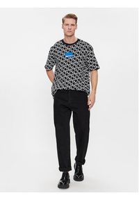 Karl Lagerfeld Jeans T-Shirt 240D1710 Czarny Relaxed Fit. Kolor: czarny. Materiał: bawełna #4