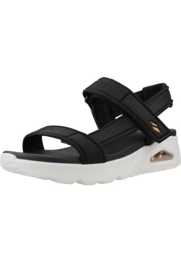 skechers - Sandały SKECHERS UNO - SUMMER STAND 2 Czarny. Kolor: wielokolorowy, biały, czarny. Materiał: tkanina. Sezon: lato