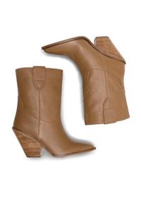 Badura Botki AMADORA-110436 Brązowy. Kolor: brązowy. Materiał: skóra #4