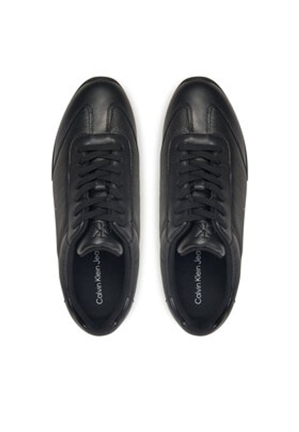 Calvin Klein Jeans Sneakersy YM0YM01191 Czarny. Kolor: czarny. Materiał: skóra