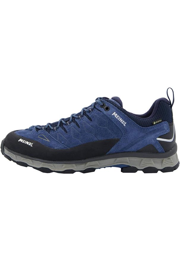 MEINDL - Buty turystyczne męskie Meindl Lite Trail Gore-Tex. Kolor: czarny, niebieski, wielokolorowy. Materiał: materiał, syntetyk, guma. Technologia: Gore-Tex