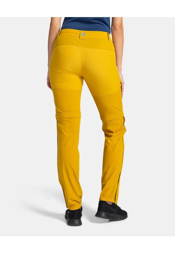 Damskie spodnie outdoorowe Kilpi HOSIO-W. Kolor: żółty. Materiał: nylon. Sezon: lato. Sport: turystyka piesza