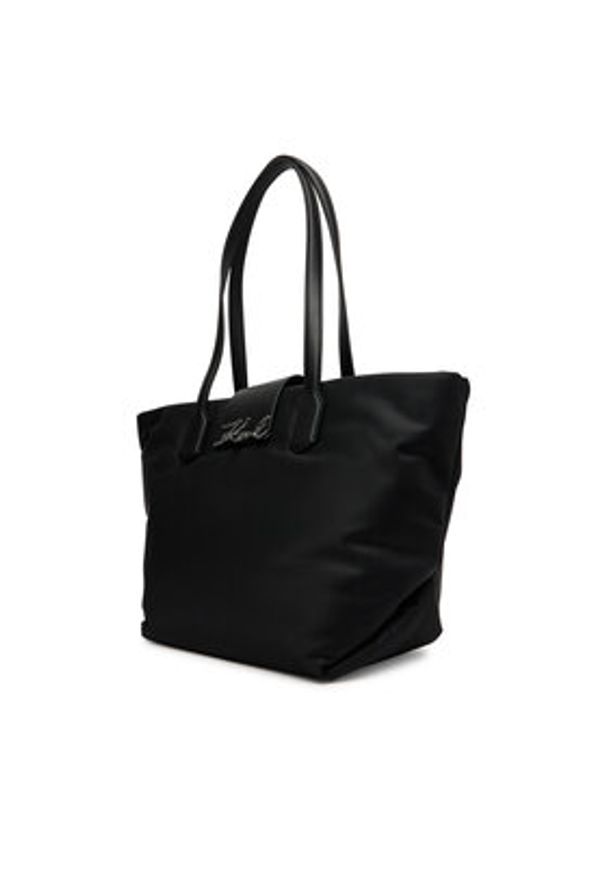 Karl Lagerfeld - KARL LAGERFELD Torebka A3W30029 Czarny. Kolor: czarny. Materiał: skórzane