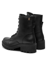 TOMMY HILFIGER - Tommy Hilfiger Trapery FW0FW08305 Czarny. Kolor: czarny. Materiał: skóra #6