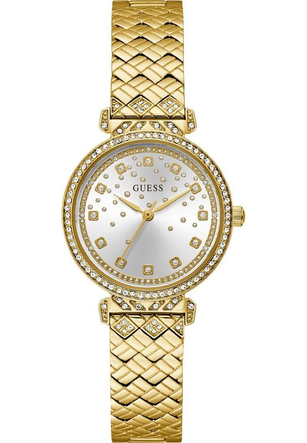 Zegarek damski Guess GW0763L2 CYRKONIE złoty. Kolor: złoty