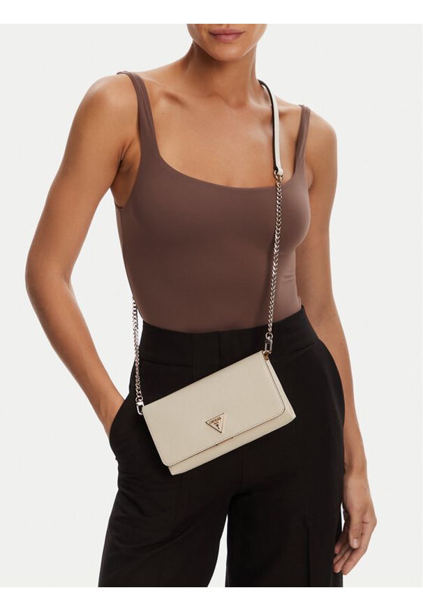 Guess Torebka Noelle II Mini HWZG96 72750 Écru. Materiał: skórzane