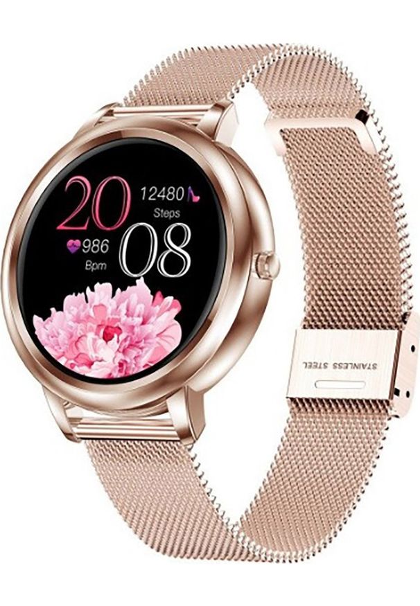 Smartwatch Hagen HD11.110.1410 Różowe złoto. Rodzaj zegarka: smartwatch. Kolor: złoty, różowy, wielokolorowy