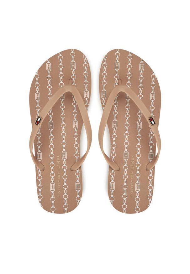 TOMMY HILFIGER - Tommy Hilfiger Japonki FW0FW08518 Różowy. Kolor: różowy. Materiał: syntetyk