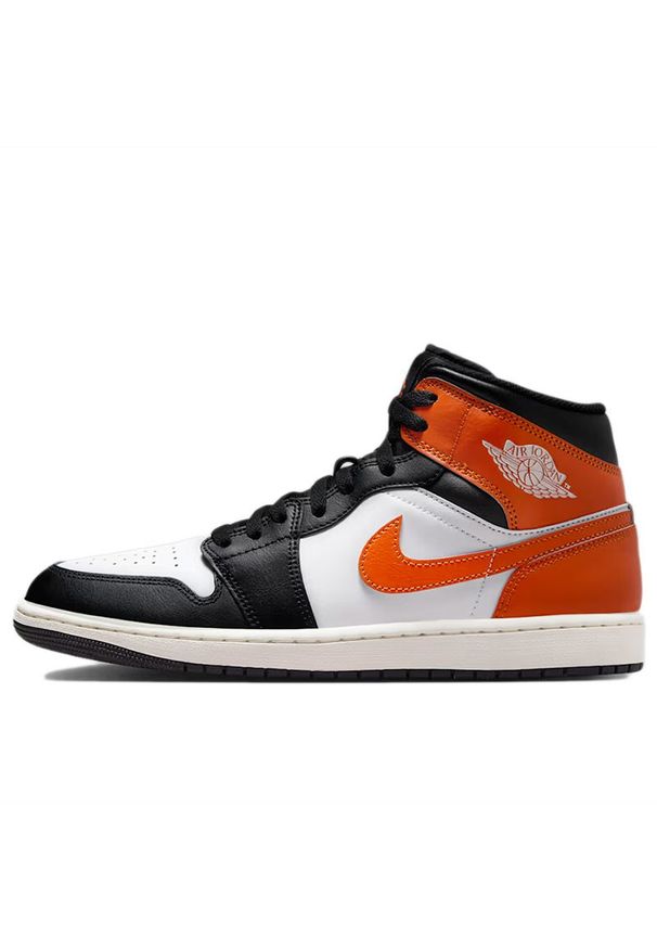 Buty męskie Air Jordan 1 Mid DQ8426-801 - multikolor. Kolor: wielokolorowy. Materiał: guma, syntetyk, materiał, skóra. Szerokość cholewki: normalna