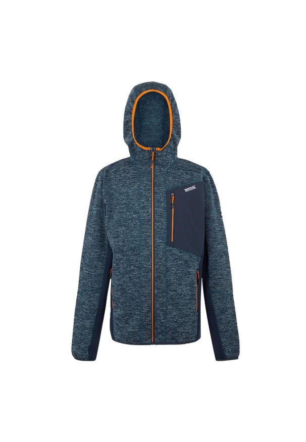 Regatta - Męska Bluza Polarowa Alven Z Pełnym Zamkiem Błyskawicznym. Kolor: niebieski. Materiał: polar. Sezon: zima. Styl: sportowy. Sport: turystyka piesza