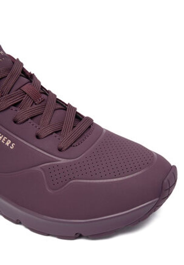 skechers - Skechers Sneakersy Uno 73690/WINE Bordowy. Kolor: czerwony. Materiał: skóra