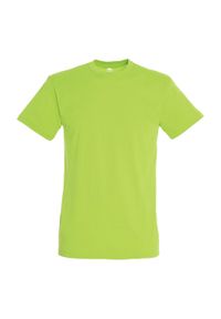 SOL'S - Koszulka Regent Dla Dorosłych Unisex. Kolor: zielony, wielokolorowy, żółty. Sport: turystyka piesza